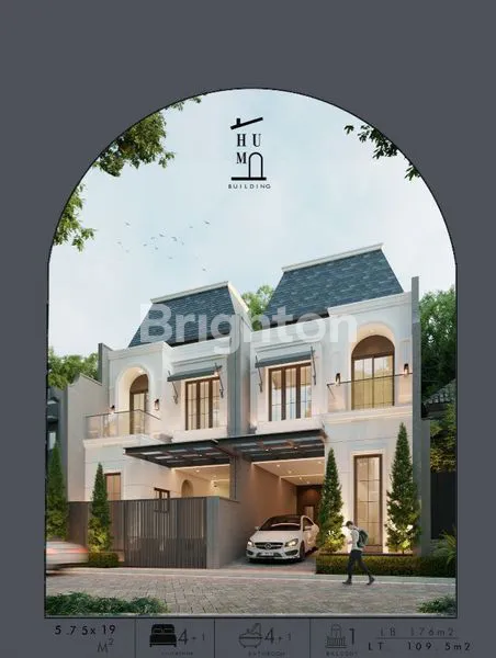image AMERICAN STYLE READY 2 UNIT DI MANYAR INDAH, ADA 3 MASTER BEDROOM, KUALITAS PREMIUM DESIGN MODERN (1)