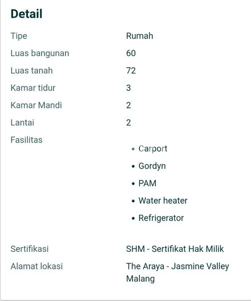 image DIJUAL RUMAH ARAYA MALANG (6)