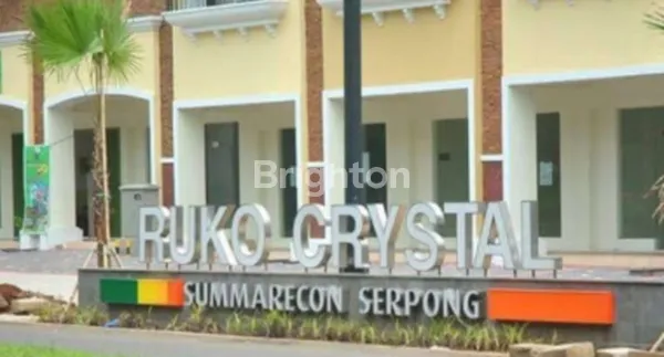 RUKO CRYSTAL, GADING SERPONG, SANGAT STRATEGIS, RAMAI, BERADA DI PUSAT KOTA GADING SERPONG