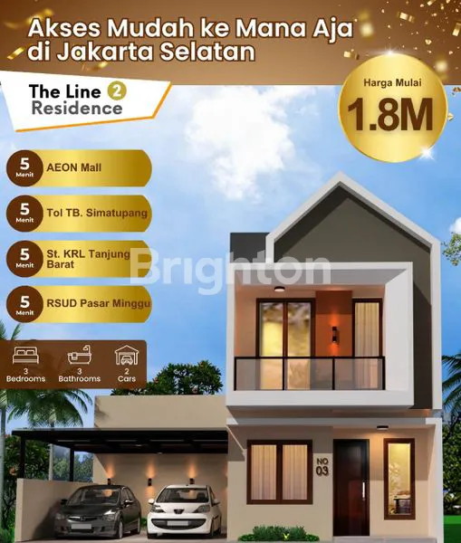 image CLUSTER THE LINE 2 RESIDENCE – HUNIAN MODERN DI TANJUNG BARAT, JAKARTA SELATAN (1)