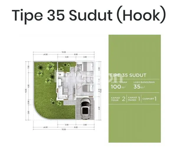 image RUMAH HOEK MURAH CLUSTER TERA DAMAI KOTA HARAPAN INDAH  DEKAT GRAND DUTA CITY BEKASI (2)