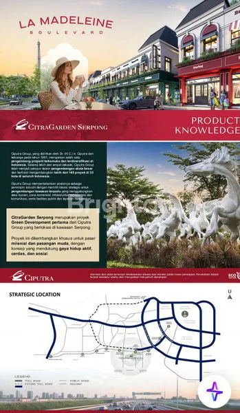 image RUKO PRIMARY LA MADELEINE BOULEVARD DI CITRA GARDEN SERPONG. (1)