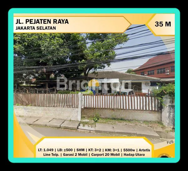RUMAH SANGAT STRATEGIS UNTUK TEMPAT TINGGAL DAN TEMPAT BISNIS LOKASI PEJATEN JAKARTA SELATAN