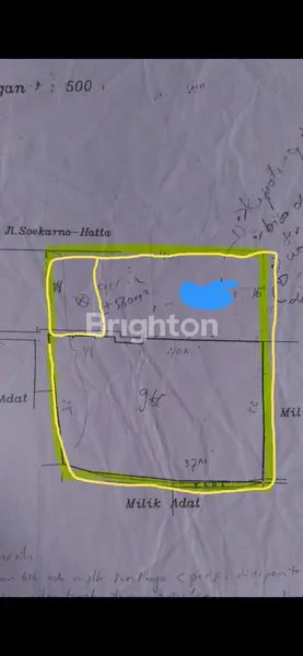 Gambar Property TANAH SOEKARNOHATTA MAINROAD LT1400 COCOK UNTUK PADEL DLL