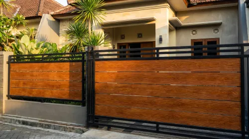 model pagar besi bagus estetika keamanan 13 besi woodplank