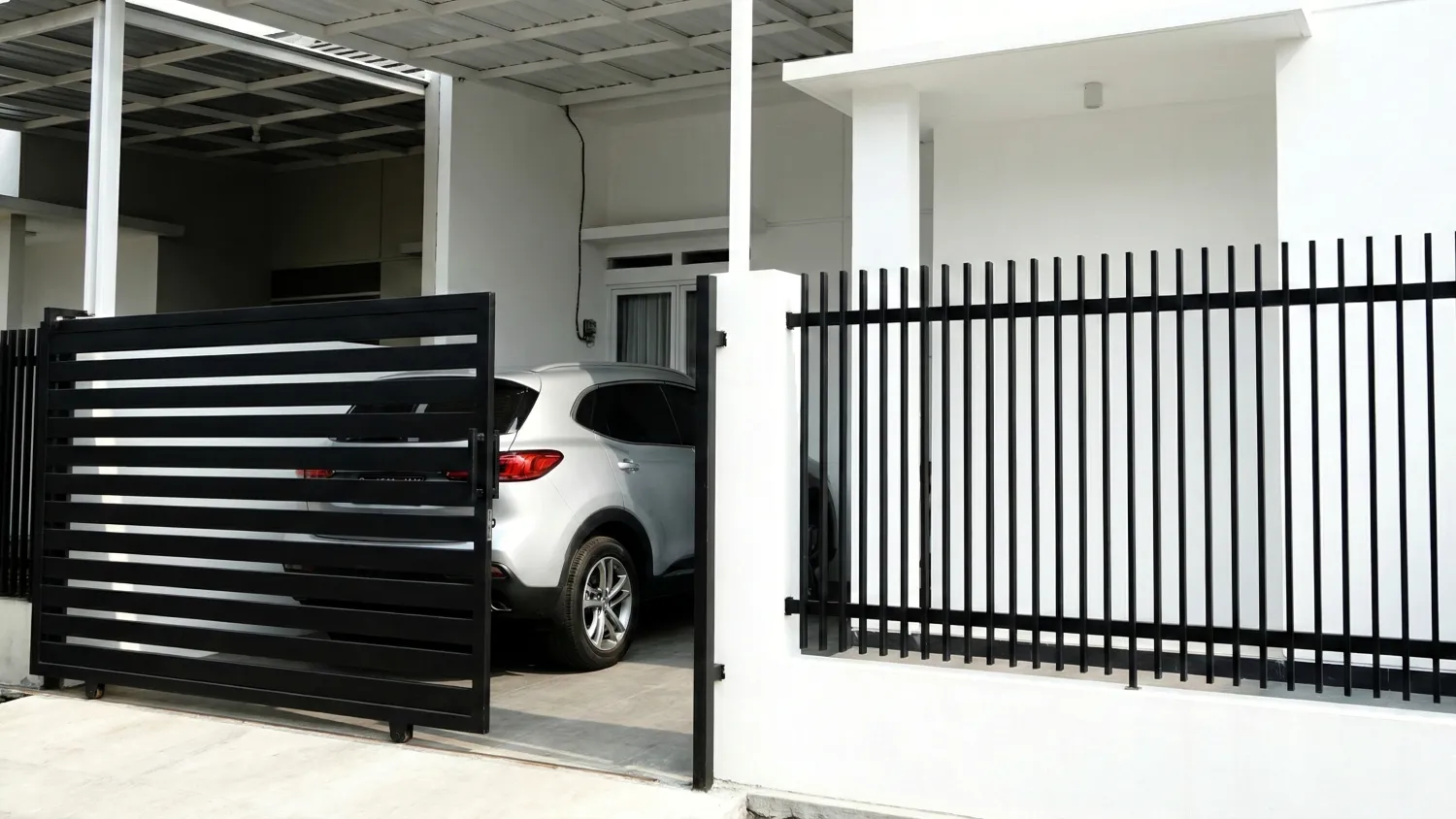 model pagar besi bagus estetika keamanan 16 pagar besi geser