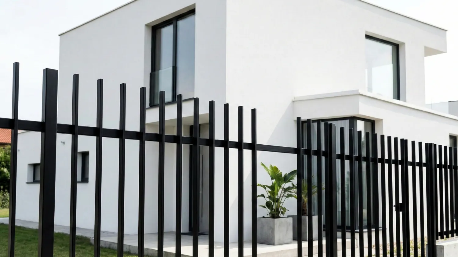 model pagar besi bagus estetika keamanan 17 minimalis kontemporer