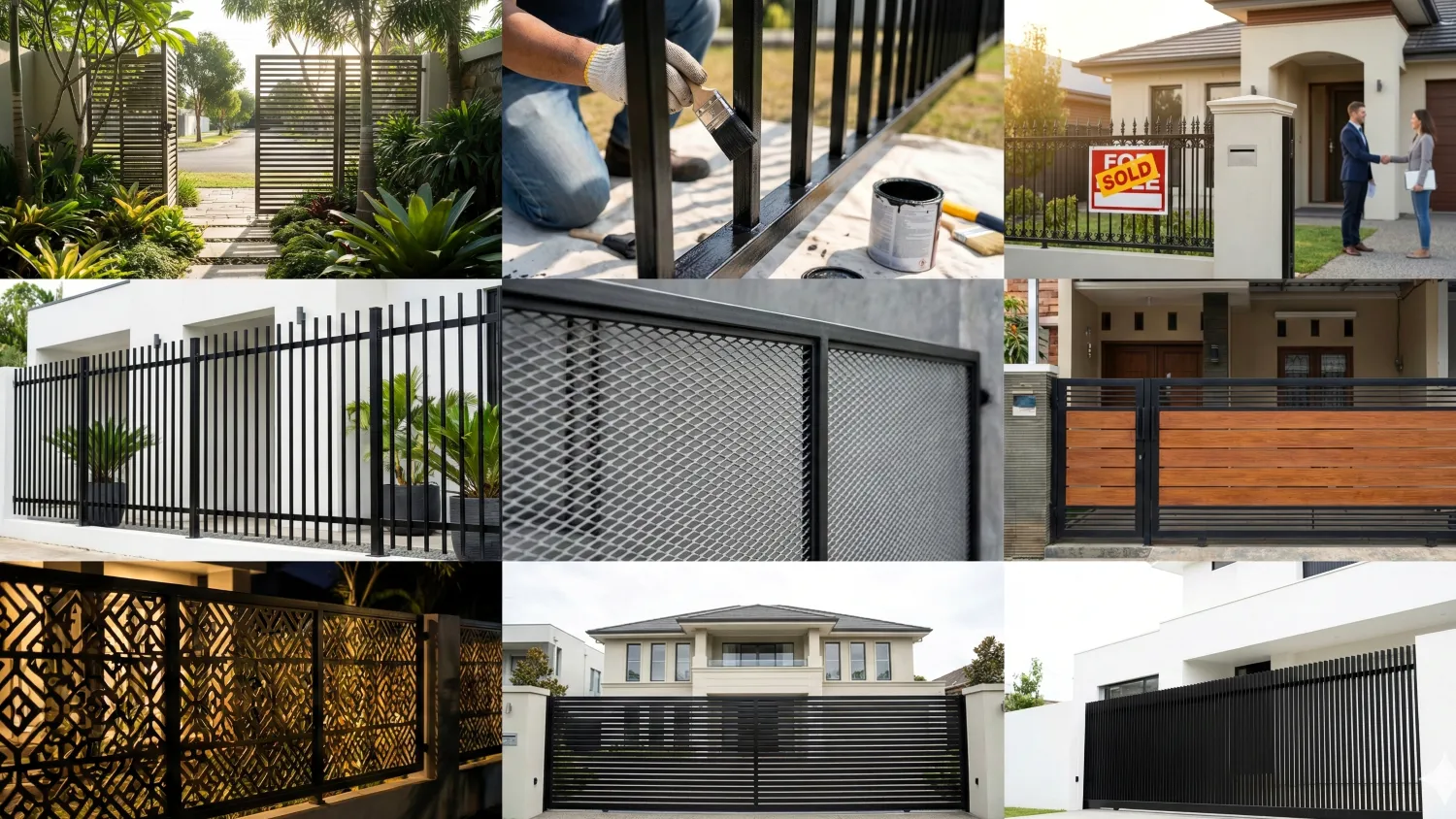 model pagar besi bagus estetika keamanan 8 faktor keamanan privasi