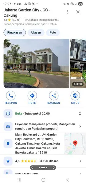 image DI JUAL CEPAT JUAL CEPAT RUMAH 2 LANTAI DI JAKARTA GARDEN CITY (JGC) CLUSTER PALM SPRING. UKURAN 12X20 (3)
