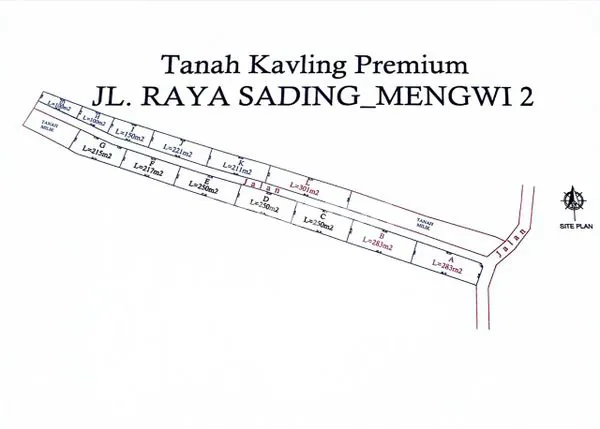 image DIJUAL TANAH KAPLING DI SADING 399 JUTA PER ARE (1)