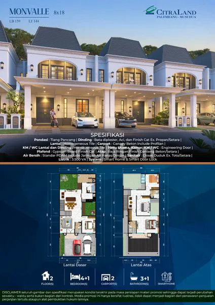 image DIJUAL RUMAH KOMPLEK CITRALAND TIPE CASLANO (3)