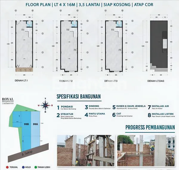 image RUKO BARU JL. SEKIP. ROYAL SHOP HOUSE. SPACE PARKIR PANJANG. DEKAT KE KAMPUS UNPRI (3)