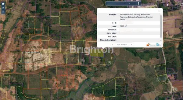 HOT! TANAH MURAH PROSPEK TINGGI – BANTAR PANJANG, TIGARAKSA TANGERANG\N