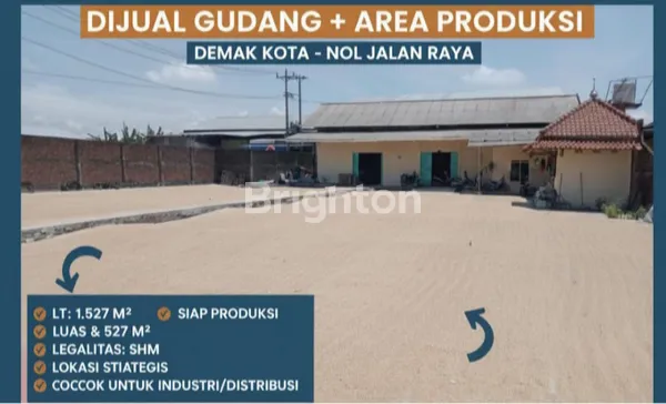 DIJUAL CEPAT GUDANG BERAS DAN MESIN PENGGILING BERAS SIAP PAKAI LOKASI DEMAK JAWA TENGAH