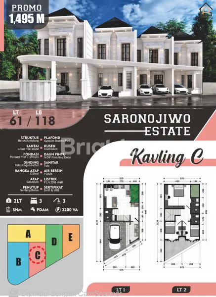 image RUMAH MEWAH SARONOJIWO PRAPEN JEMURSARI DEKAT MARGOREJO INDAH SURABAYA (5)