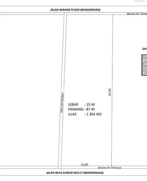 image TANAH LUAS 1.304M² DI LAKARSANTRI, LOKASI STRATEGIS (3)