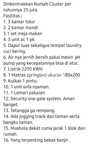 image HUNIAN STRATEGIS SIAP HUNI DI SYMPHONY SUDIRMAN RESIDENCE DI TENGAH KOTA PEKANBARU, 3KT & 2KM SERTA FASILATAS LENGKAP (5)