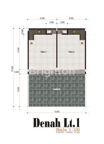 image FOR SALE! RUKO PREMIUM JALAN UTAMA - HARGA CUMA 2,7 M ! (5)