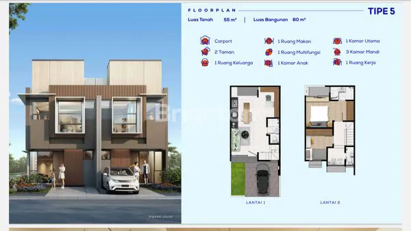 image IZZI BSD CITY - TIPE 5 - LOKASI STRATEGIS DEKAT AEON & CBD BARU BSD (2)