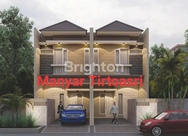image TERMURAH! RUMAH GRESS MANYAR TIRTOASRI (ADA 2 UNIT) MINIMALIS POSISI DEPAN (1)