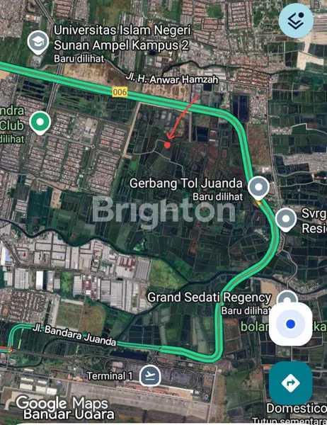 image TANAH  STRATEGIS 200 M2 DEKAT KAWASAN PREMIUM PONDOK CANDRA, DEKAT KAMPUS UIN, UPN, BERBEK INDUSTRI DAN TOL JUANDA  (4)