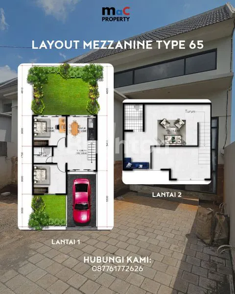image RUMAH MODERN MEZANINE DI TULIP GARDEN BALI (8)