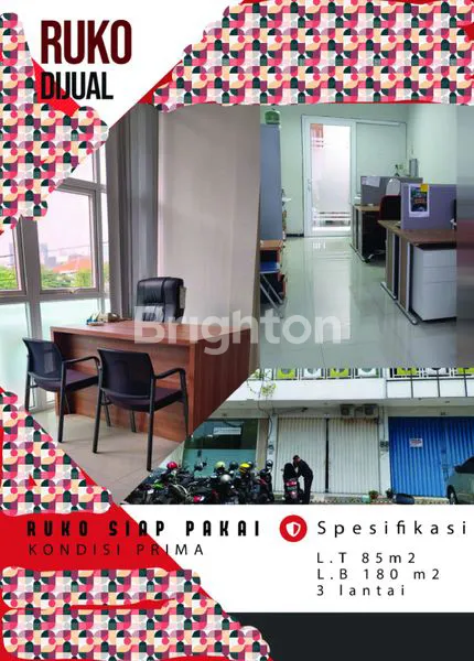 RUKO 3 LT KONDISI BAGUS, DITENGAH KOTA SEMARANG, BEBAS BANJIR