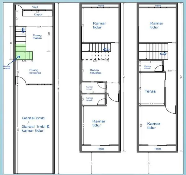 image RUMAH 3 LANTAI DI TANJUNG DUREN, 5 KT & GARASI 3 MOBIL (2)