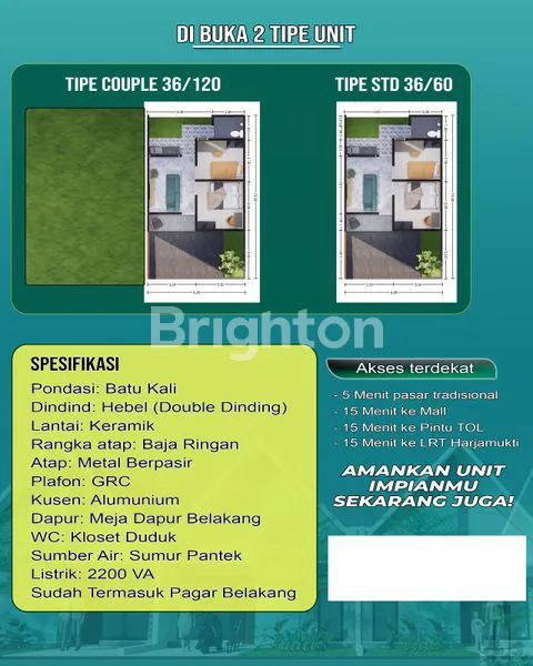 image HUNIAN NYAMAN 2KT DI CIKEAS, HARGA TERJANGKAU (2)