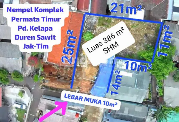 image LAHAN LEBAR MUKA 10M² DUREN SAWIT, JAKARTA TIMUR (1)