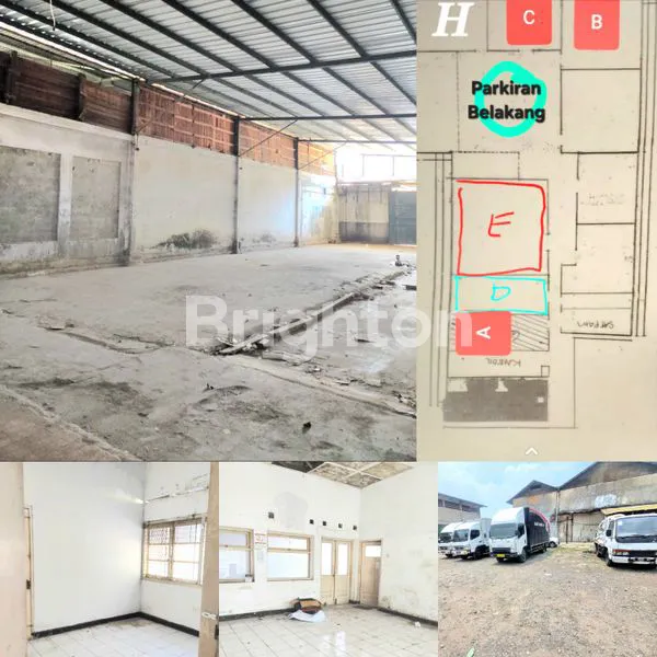 image DISEWAKAN GUDANG+KANTOR, 500 M2, (EX KONVEKSI); 37,5 RIBU/M2, HANYA 8 MENIT DARI ISTANA PLAZA MALL DAN RS RAJAWALI (1)