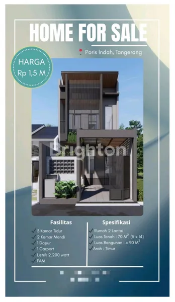 image DIJUAL RUMAH BARU BANGUN DI PORIS (1)