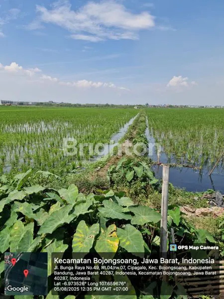 DIJUAL TANAH SAWAH 6,4 HEKTAR, STRATEGIS, BOJONGSOANG, BANDUNG