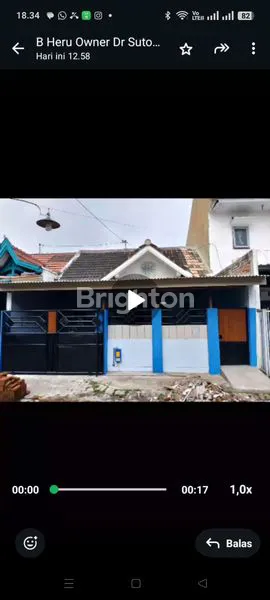 DISEWAKAN RUMAH SANGAT STATEGIS DI MALANG