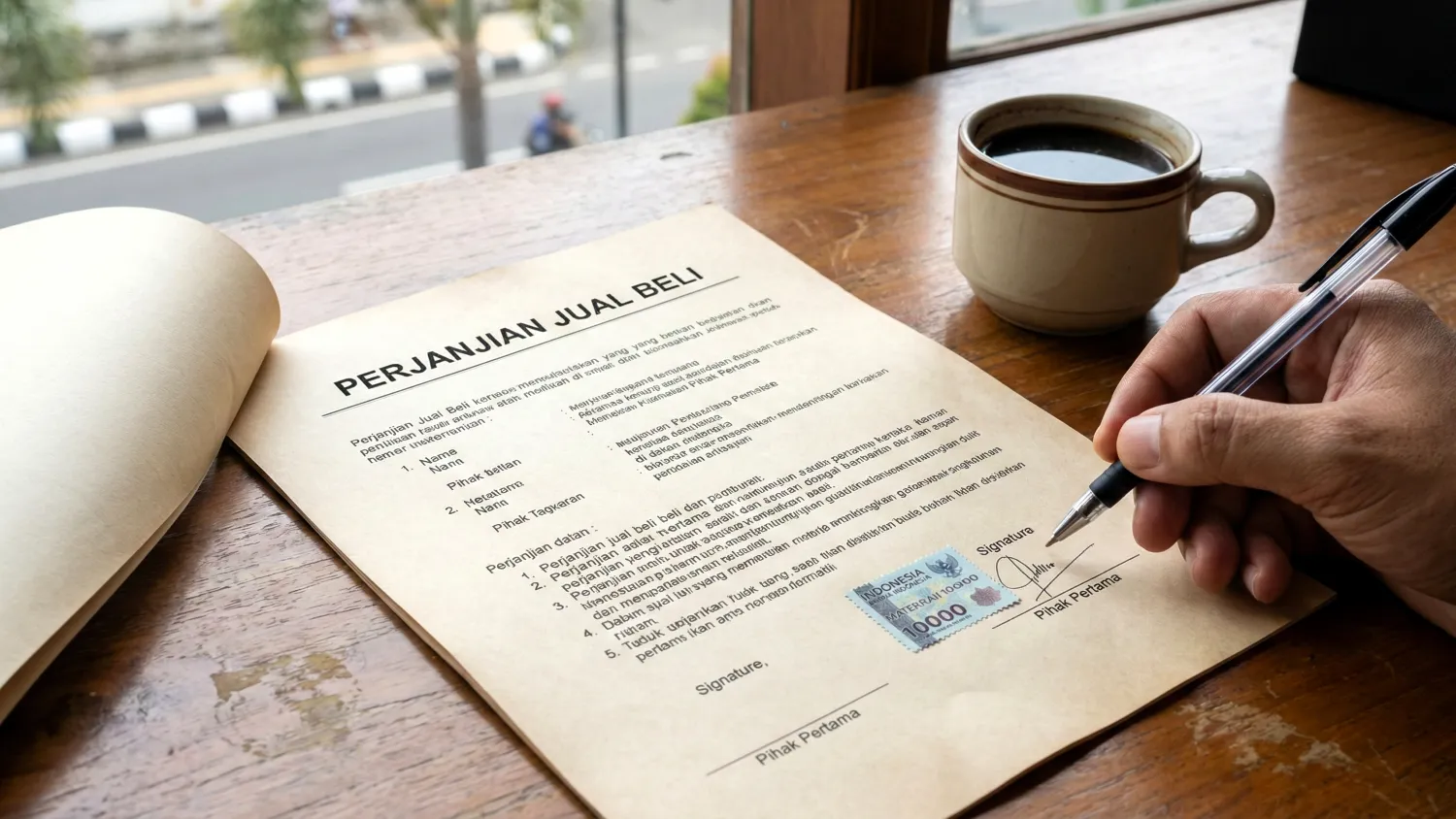 contoh surat perjanjian jual beli properti lengkap 2