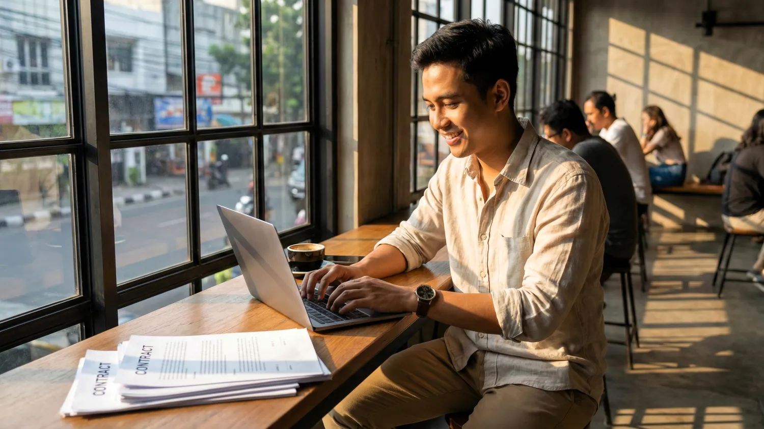 contoh surat keterangan kerja kpr lolos bank 6 bekerja di cafe