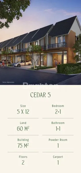 image DI JUAL PERUMAHAN BARU FORESTINE TYPE CEDAR 5  DI CITRA 8, JAKARTA BARAT (1)