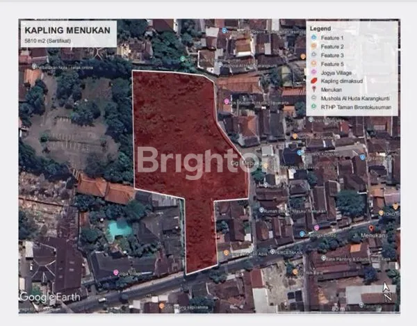 TANAH KOMERSIAL PRAWIROTAMAN, TIRTODIPURAN, KAMPUNG BULE