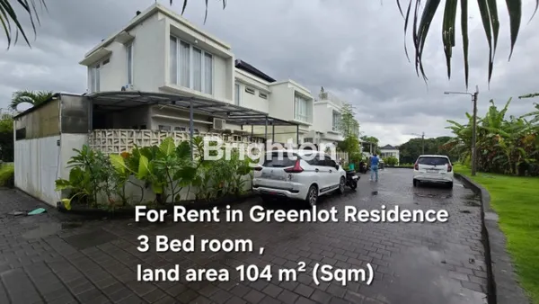 RUMAH DIKONTRAKKAN DI GREENLOT RESIDENCE , BALI .