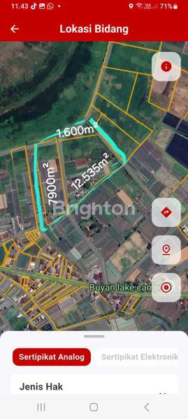 image DIJUAL TANAH PINGGIR DANAU BUYAN 2,2HA – VIEW GUNUNG & DANAU SANGAT INDAH! (5)