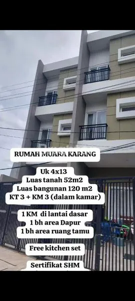 image RUMAH CLUSTER 3 LANTAI MUARA KARANG NEW (1)