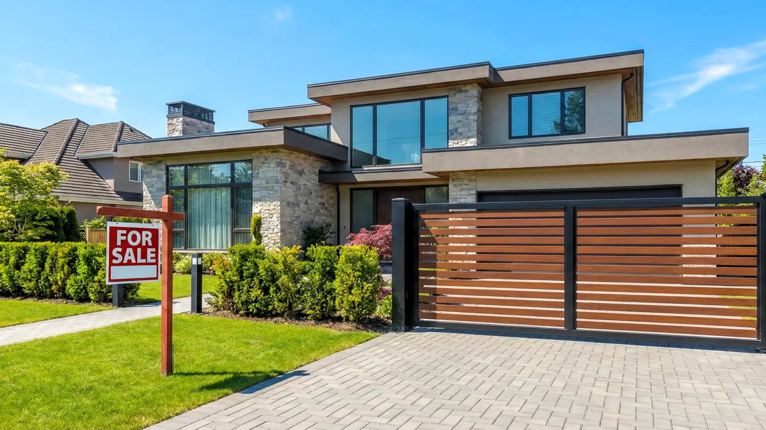 gambar pintu pagar besi dorong minimalis modern 11 nilai tambah properti