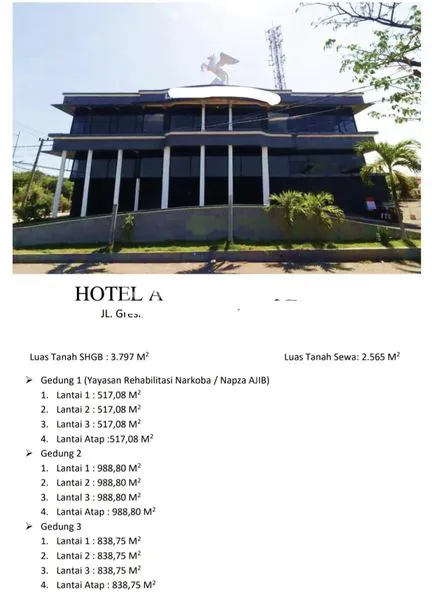 image JUAL HOTEL SURABAYA. DEKAT TANJUNG PERAK, PASAR TURI, ITC MALL.  (1)