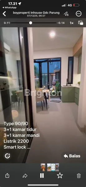 image DIJUAL RUMAH DI H CITY SAWANGAN  (2)