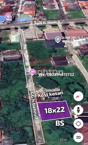 image LAHAN TANAH KAVLING UKURAN EKSTRA SIAP BANGUN JALAN PARIT H. HUSIN 2 PONTIANAK (2)