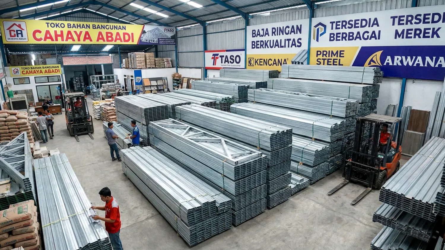 rekomendasi merk baja ringan terbaik untuk rumah 5 top brand