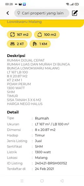 image RUMAH MURAH DI BUNGA BUNGA LOWOKWARU MALANG (2)