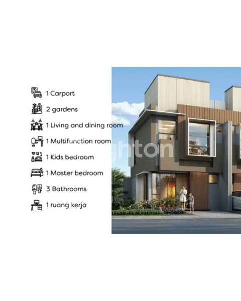 image IZZI RUMAH 2 LANTAI 2 KAMAR TIDUR BSD CITY SELANGKAH KE BPK PENABUR, EASTVARA & TOL LEGOK (3)