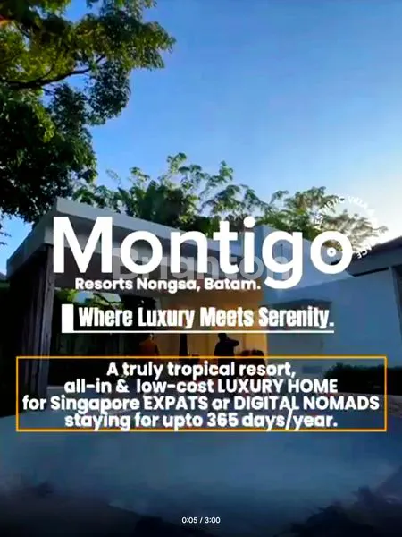 image DIJUAL VILLA MONTIGO RESORT NONGSA BATAM, SUPER ELEGAN, NYAMAN, TENANG DENGAN VIEW LAUT MATAHARI TERBENAM YANG INDAH  (1)