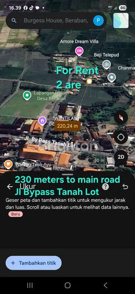 image LEASEHOLD LAND 2 ARE IN BERABAN 15 MINS DRIVE TO KEDUNGU BEACH  AND 10 MINS DRIVE TO TANAH LOT (7)